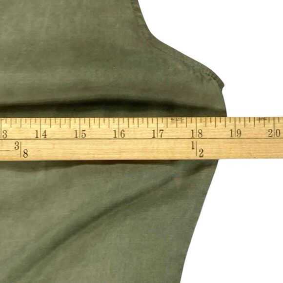 Anthropologie Cloth & Stone Romper Womens S Green Burlingame Wrap Beachy Jumper - Picture 10 of 16